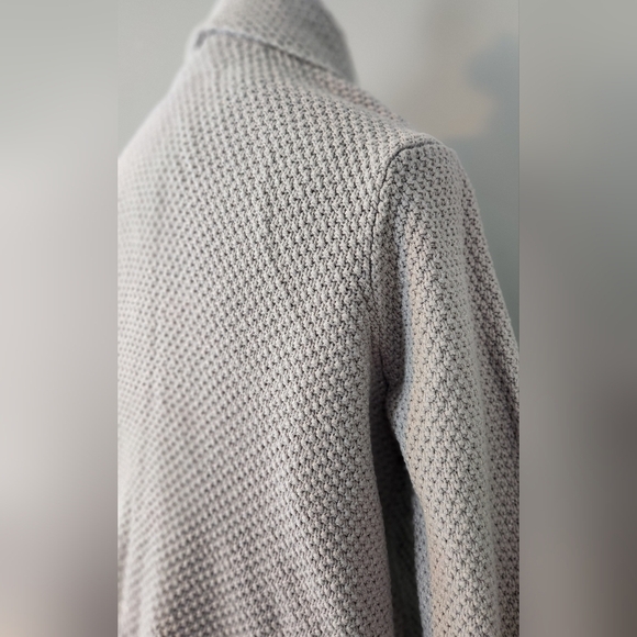 LOFT grey open front sweater. Excellent condition. Petite Large. - Picture 6 of 9